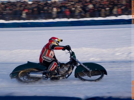 Четвертьфинал Личного Чемпионата России по мотогонкам на льду класс 500см3