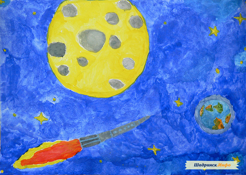 Рисунок ко дню космонавтики 3 класс красками. Детские рисунки ко Дню космонавтики. Рисунок на день космонавтики для детей. Рисунок ко Дню космонавтики в садик. Рисование ко Дню космонавтики.