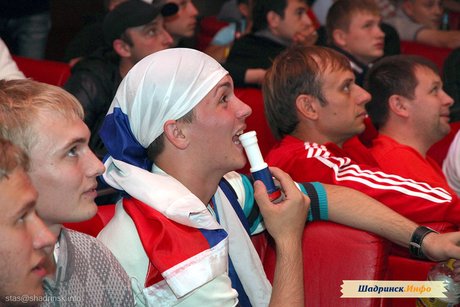 Массовый просмотр матча ЕВРО-2012 Россия - Польша