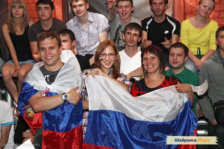 Массовый просмотр матча ЕВРО-2012 Россия - Греция